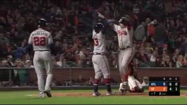 Rookie Riley homers again as Braves beat Giants