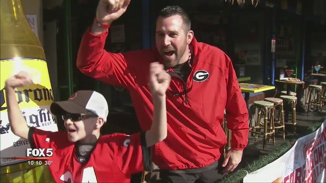 Big numbers of Bulldogs fans make Rose Bowl trip