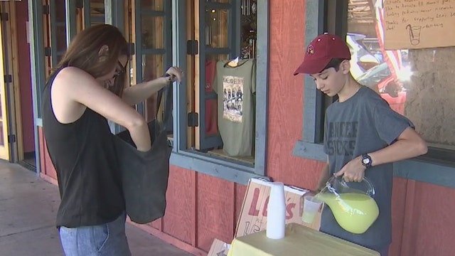 Young cancer survivor starts lemonade stand to raise money for cancer research
