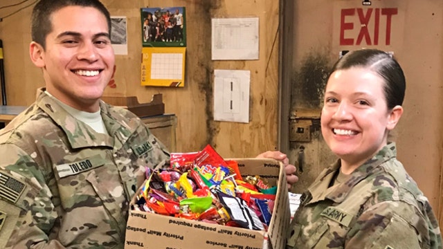 Find out how to donate Halloween candy to troops overseas