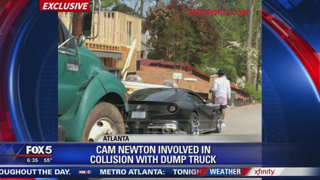 Cam Newton involved in crash with Atlanta dump truck