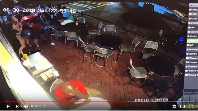 Georgia waitress takes down man who appears to grope her, epic video shows
