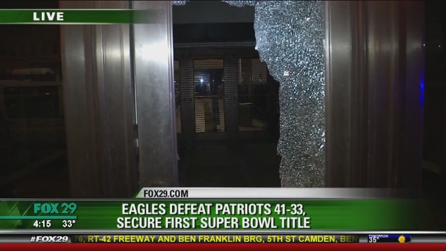 Cleanup under way after Philly's Super Bowl celebrations