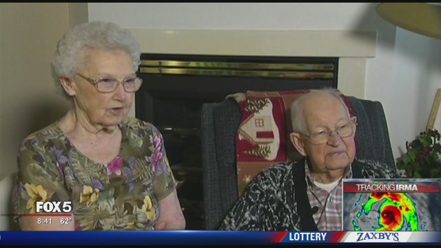 Couple, married 75 years, share names with hurricanes Harvey, Irma