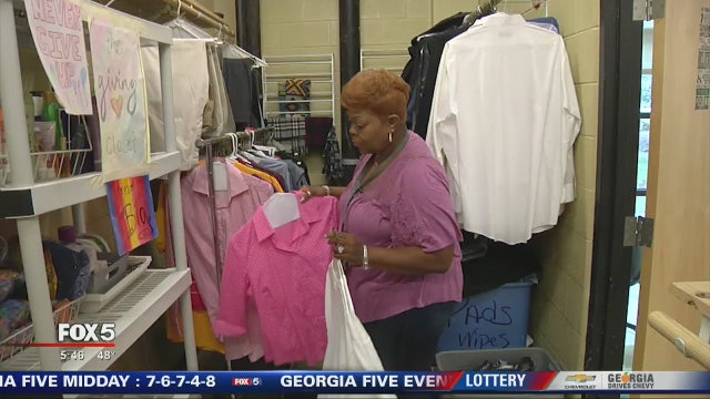 Custodian fills closet at school with supplies to help homeless students