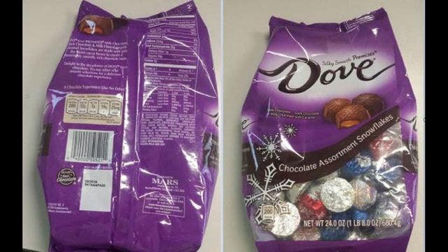 Dove recalls holiday chocolates due to allergy threat