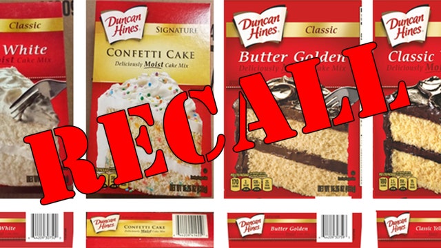 Duncan Hines voluntarily recall some cake mixes over salmonella concerns