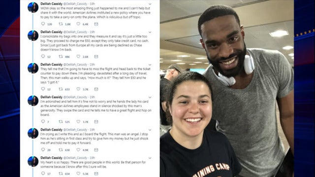Woman's 'angel' at airport turns out to be Cardinals' Jermaine Gresham