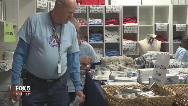 Delta sells surplus items to benefit