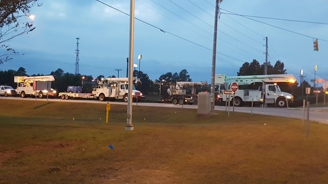Power crews on standby to restore power in Carolinas