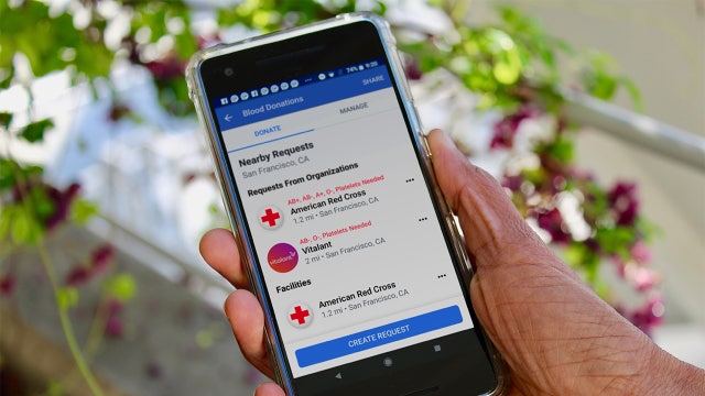 You can now use Facebook to find a place to donate blood near you