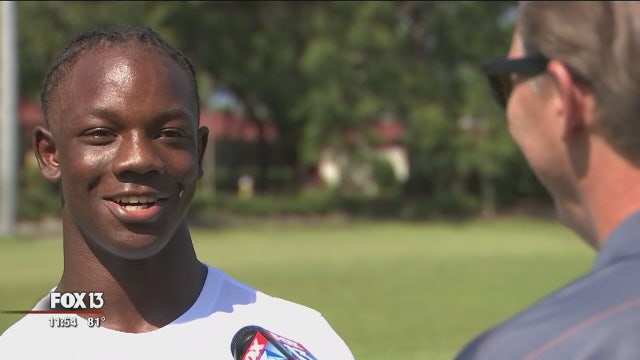 'Astonished' Bay Area eighth-grader offered D-I football scholarship