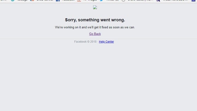 Facebook down for some users