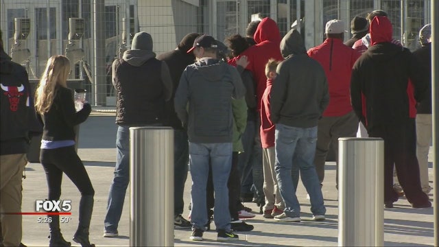 Falcons fans vie for 'standing-room-only' tickets