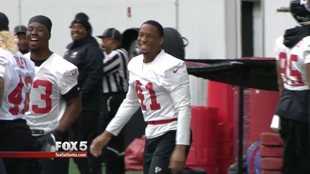 Falcons player has surprising resume