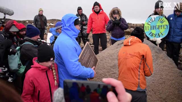 Funeral for lost ice: Iceland bids farewell to Okjokull glacier