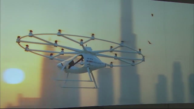 Future Uber: Urban Mobility Flies High In This Pilot Optional Giant Electric Drone