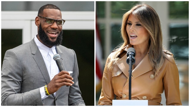 Melania Trump says she wants to visit LeBron James' school after Trump insults his intelligence