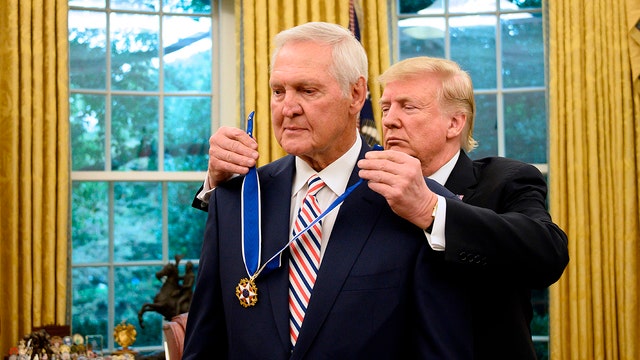 Trump presents Medal of Freedom to NBA's Jerry West