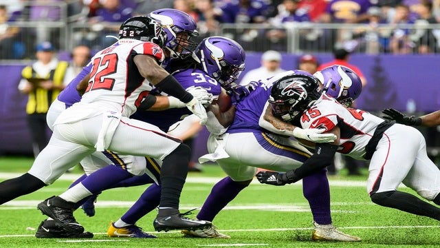Vikings trample Falcons 28-12 behind fierce defense, Cook