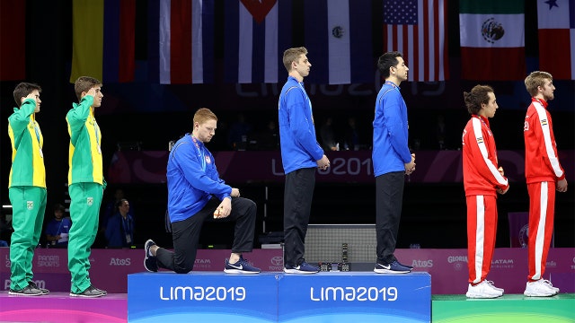 US fencer punished for kneeling on podium at Pan Am Games, other athletes warned