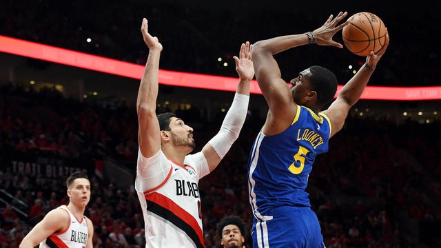 Warriors beat Blazers 119-117 for NBA Finals berth