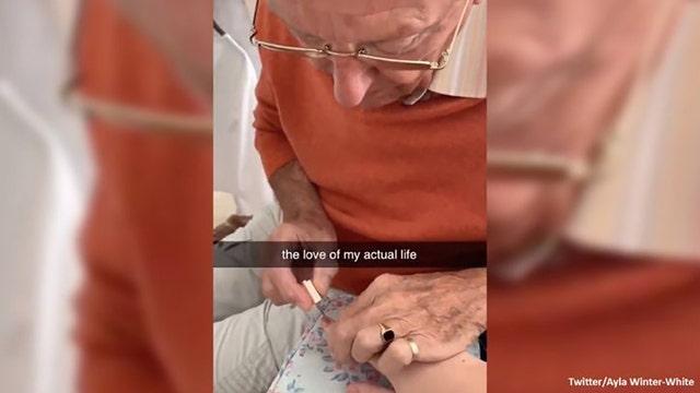 Grandpa paints granddaughter's nails after surgery in heart melting viral video