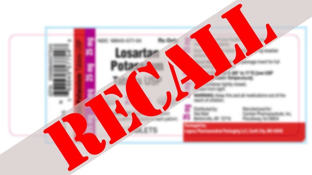Blood pressure medication recalled after possible cancer causing impurity detected, says FDA