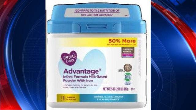 Infant formula sold exclusively at Walmart recalled due to possible metal presence