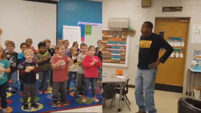 Kindergarten class surprises deaf custodian by signing ‘Happy Birthday' (VIDEO)