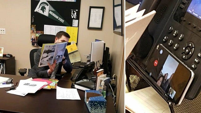 Principal uses FaceTime to read to students while bus is stranded on snowy roads