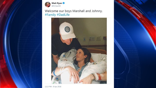 Matt Ryan, Sarah Ryan announces birth of twin boys