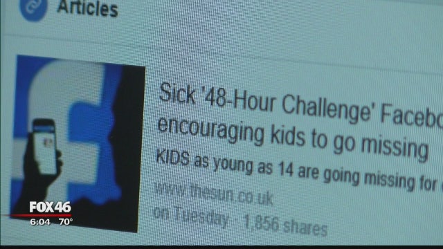 New social media game allegedly encourages teens to go missing for 48 hours