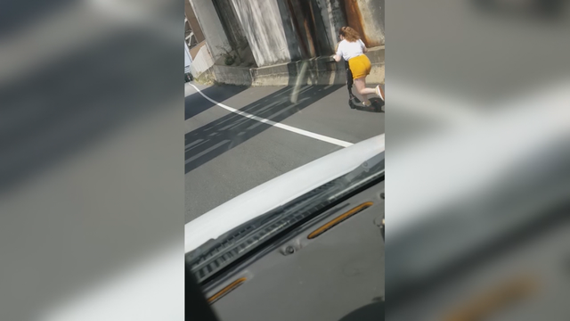 Wrong turn! Woman on scooter rides down I-75
