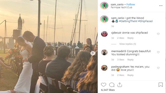 After devastating leg injuries, college gymnast from Huntersville walks at her wedding