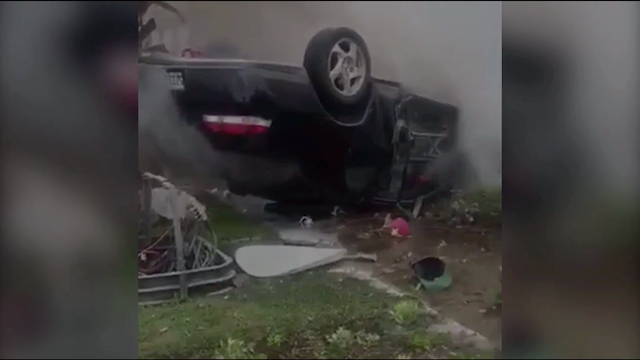 Watch: hero saves driver from fiery crash
