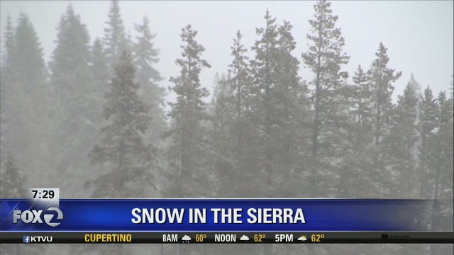 Snow, rain in California, but fire areas are dry