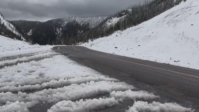 In August, Montana saw its first snow of the season