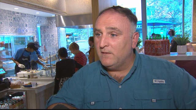 Chef José Andrés, World Central Kitchen providing meals to victims, first responders during Florence