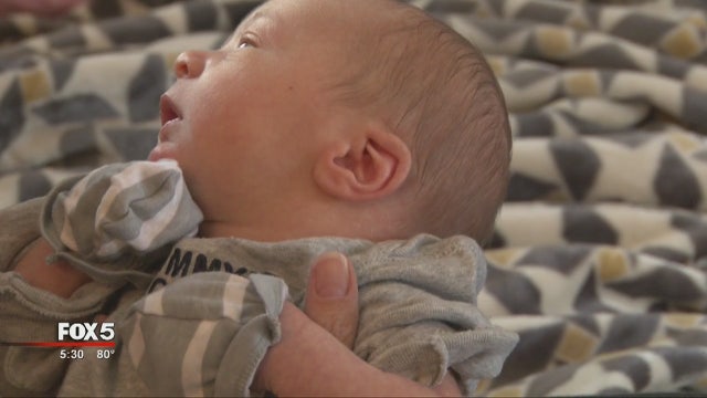 Kidney stone? Nope, it's a baby