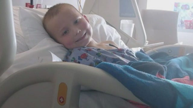 Sutherland Springs shooting victim, 6-year-old Ryland Ward, goes home in firetruck