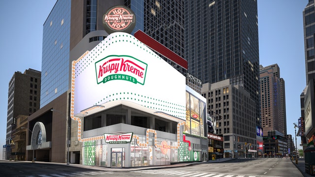 Krispy Kreme to open 24-hour Times Square flagship store featuring 'glaze waterfall' in 2020