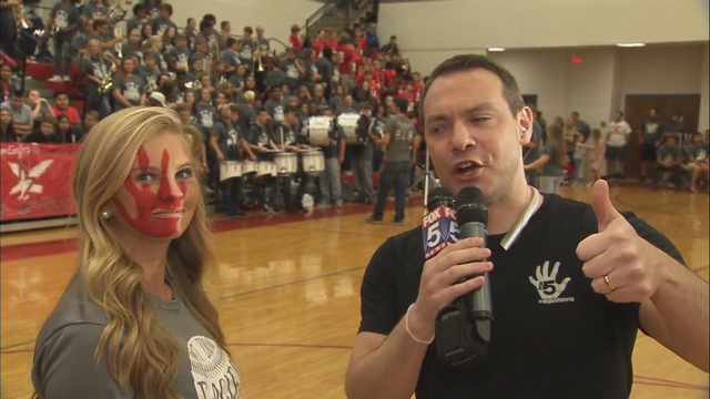 Team of the Week pep rally at Mt. Zion HS