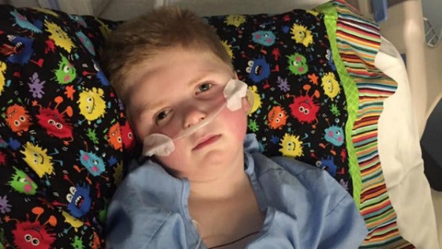 Tripp Halstead being treated for pneumonia in ICU