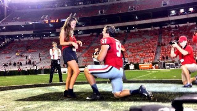 UGA Linebacker Proposes After South Carolina Game