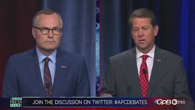 Cagle, Kemp square off in GPB runoff debate