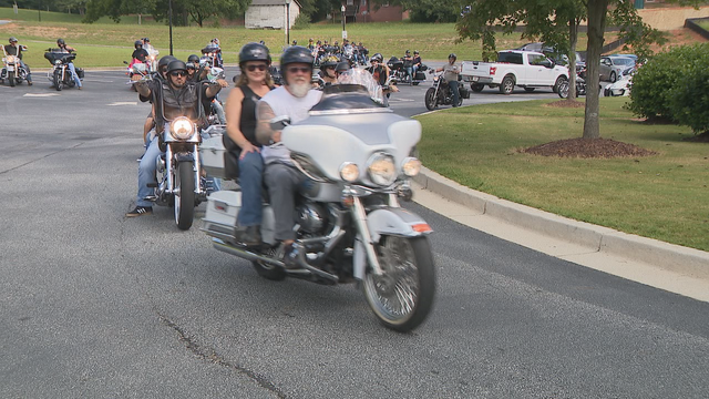 Bikers ride to raise money for children of woman killed in front of fire station