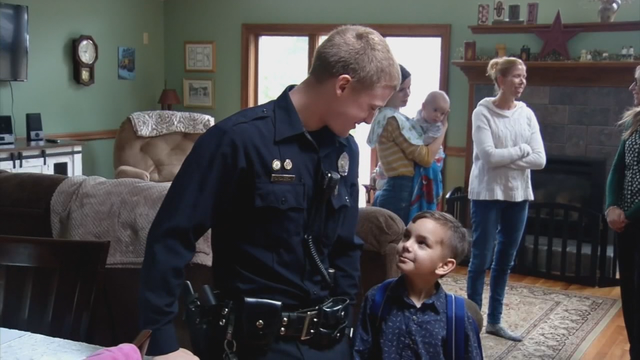 Officers escort boy to final cancer treatment