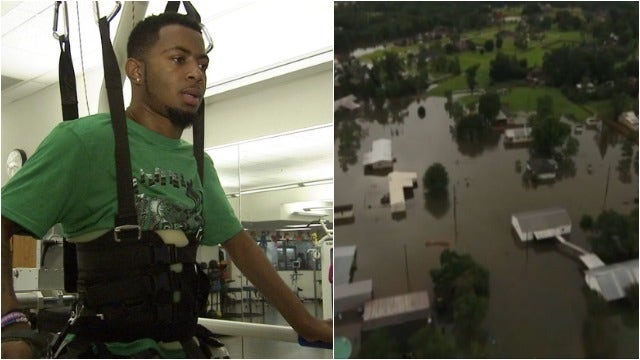 Devon Gales' Baton Rouge home flooded