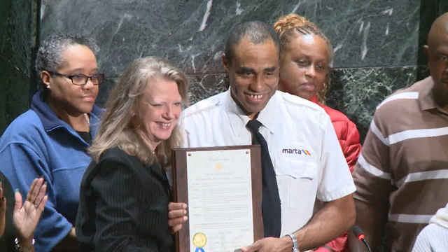 MARTA bus driver honored for heroic actions